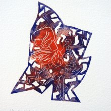 Isa Slivance, Gravure/Linogravure - Email numérique